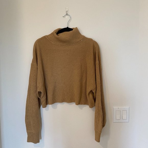 Light Brown/ Tan Turtleneck Sweater - Picture 1 of 2